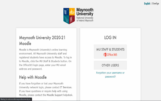 Maynooth University Moodle Login Plugin  from Chrome web store to be run with OffiDocs Chromium online