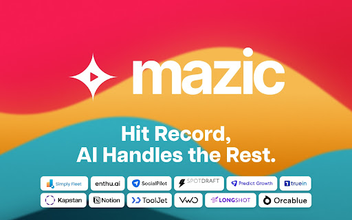 Mazic  from Chrome web store to be run with OffiDocs Chromium online