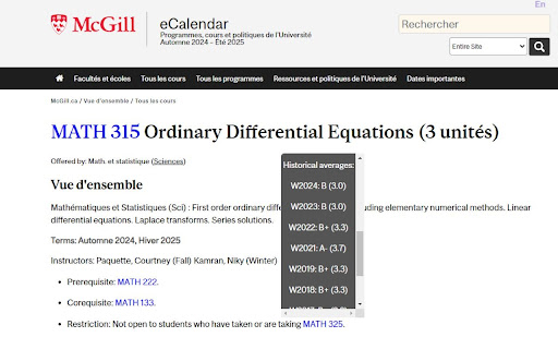 McGill Chrome Extension: Scheduling Simplified  from Chrome web store to be run with OffiDocs Chromium online