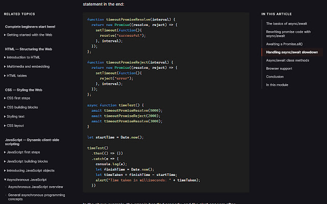 MDN VS Code Theme  from Chrome web store to be run with OffiDocs Chromium online