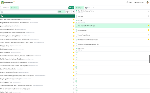 MealplanIt  from Chrome web store to be run with OffiDocs Chromium online
