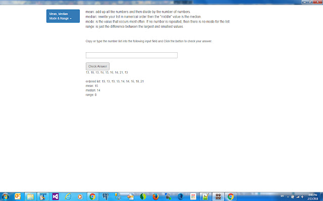 Mean, Median, Mode  Range  from Chrome web store to be run with OffiDocs Chromium online