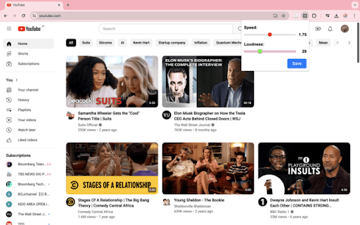 Media Harmony: Volume  Speed Control  from Chrome web store to be run with OffiDocs Chromium online