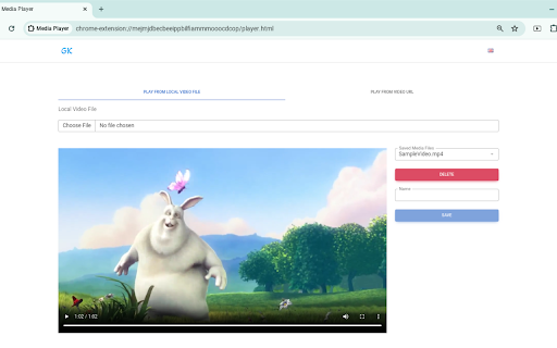Media Player  from Chrome web store to be run with OffiDocs Chromium online