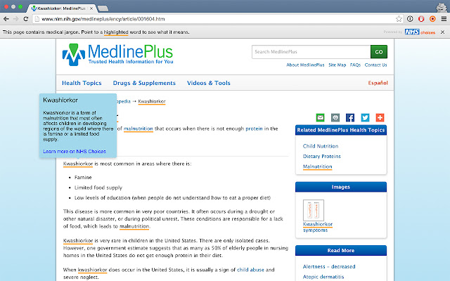 Medict  from Chrome web store to be run with OffiDocs Chromium online