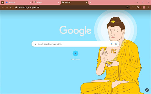 Meditating Buddha  from Chrome web store to be run with OffiDocs Chromium online