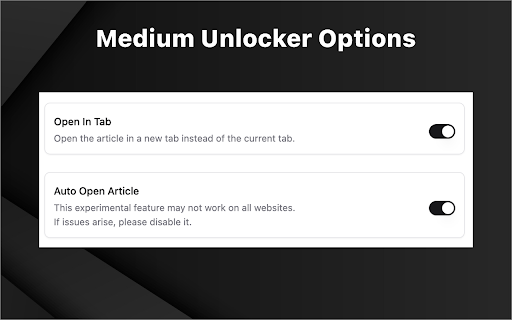 Medium Unlock  from Chrome web store to be run with OffiDocs Chromium online