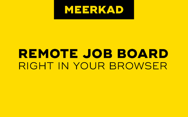 Meerkad Remote Jobs for Developers  from Chrome web store to be run with OffiDocs Chromium online