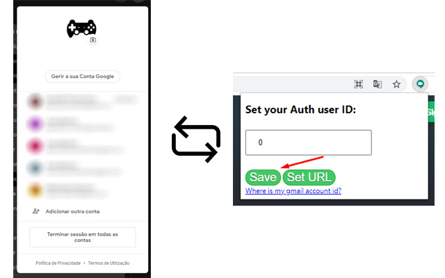 Meet Auth Switch  from Chrome web store to be run with OffiDocs Chromium online