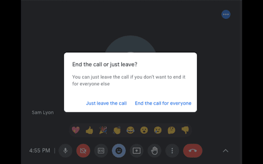 MeetAutoLeaver  from Chrome web store to be run with OffiDocs Chromium online