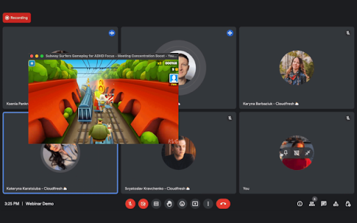 meeting adhd  from Chrome web store to be run with OffiDocs Chromium online