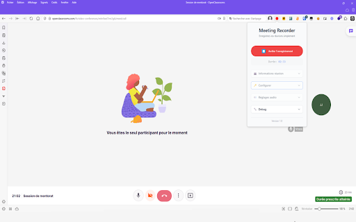 Meeting Agent  from Chrome web store to be run with OffiDocs Chromium online