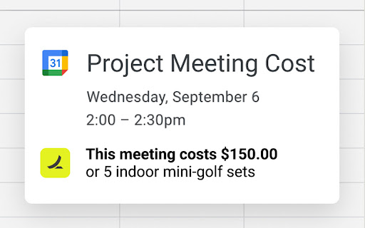 Meeting Cost Calculator by Ramp  from Chrome web store to be run with OffiDocs Chromium online