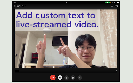 Meet Layer  from Chrome web store to be run with OffiDocs Chromium online