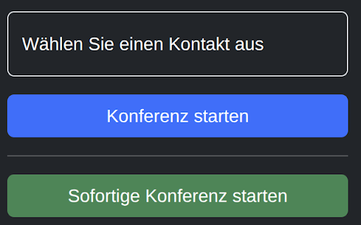 Meetling Sofortkonferenz  from Chrome web store to be run with OffiDocs Chromium online