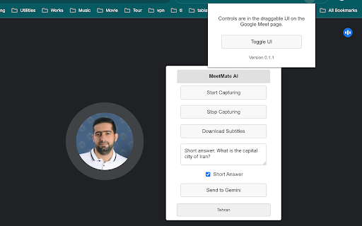 MeetMate AI  from Chrome web store to be run with OffiDocs Chromium online