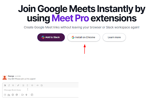 Meet Pro  from Chrome web store to be run with OffiDocs Chromium online
