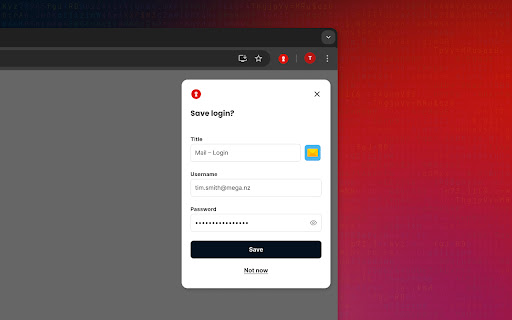 MEGA Pass: Secure password manager  from Chrome web store to be run with OffiDocs Chromium online