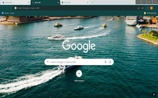 Melbourne theme  from Chrome web store to be run with OffiDocs Chromium online