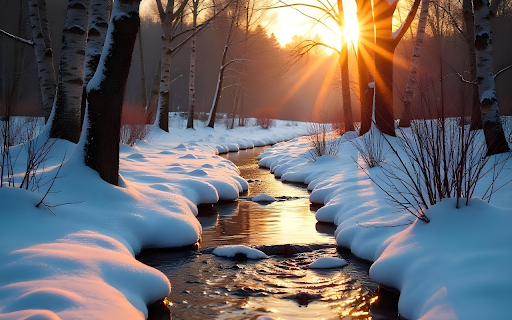 melting snow  from Chrome web store to be run with OffiDocs Chromium online