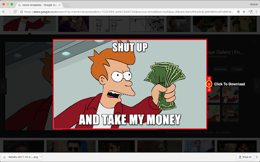 Memefy This  from Chrome web store to be run with OffiDocs Chromium online