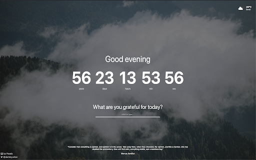 Memento Mori The Death Clock of Life  from Chrome web store to be run with OffiDocs Chromium online