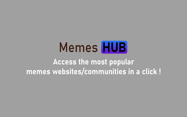 Memes Hub  from Chrome web store to be run with OffiDocs Chromium online