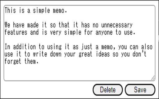 memo  from Chrome web store to be run with OffiDocs Chromium online