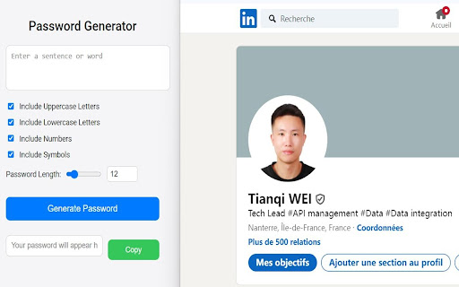 Memorable Password Generator  from Chrome web store to be run with OffiDocs Chromium online