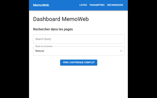 MemoWeb  from Chrome web store to be run with OffiDocs Chromium online