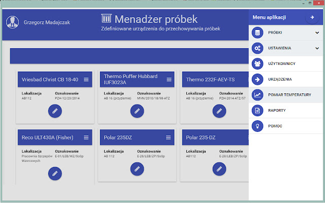 Menadżer Próbek  from Chrome web store to be run with OffiDocs Chromium online