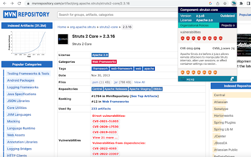 Mend Advise  from Chrome web store to be run with OffiDocs Chromium online