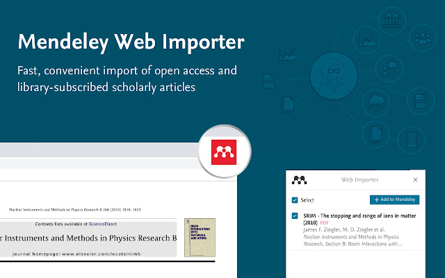 Mendeley Web Importer  from Chrome web store to be run with OffiDocs Chromium online