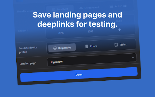 Mendix Navigator  from Chrome web store to be run with OffiDocs Chromium online
