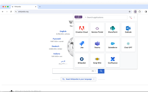 Menlo Secure Application Access  from Chrome web store to be run with OffiDocs Chromium online