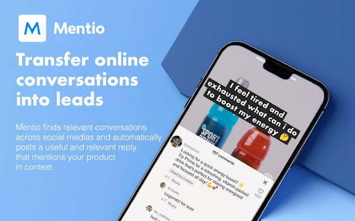 Mentio  from Chrome web store to be run with OffiDocs Chromium online