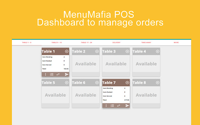 MenuMafia POS  from Chrome web store to be run with OffiDocs Chromium online