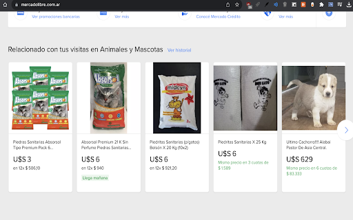 MercadoLibre Dolarizado  from Chrome web store to be run with OffiDocs Chromium online