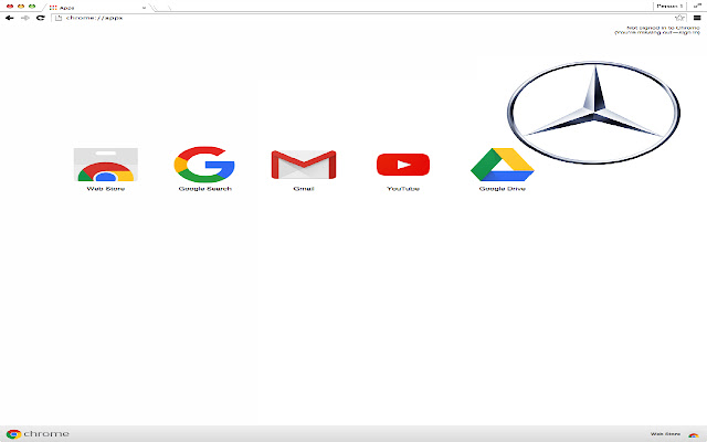 Mercedes Theme  from Chrome web store to be run with OffiDocs Chromium online