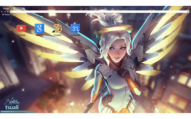 Mercy Fan Art Overwatch 1920x1080  from Chrome web store to be run with OffiDocs Chromium online