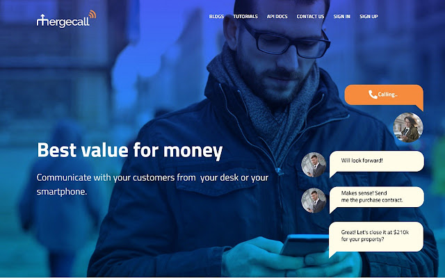 MergeCall  from Chrome web store to be run with OffiDocs Chromium online