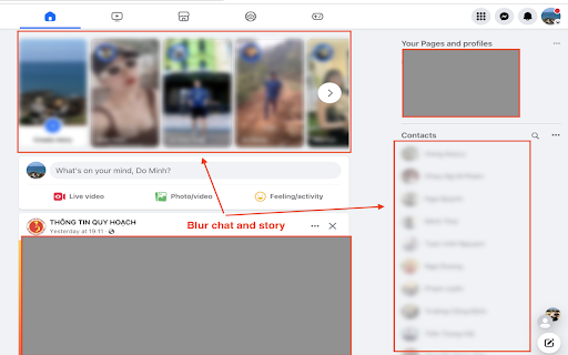 Message blur er  from Chrome web store to be run with OffiDocs Chromium online