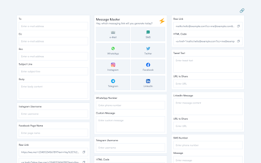 Message Master  from Chrome web store to be run with OffiDocs Chromium online
