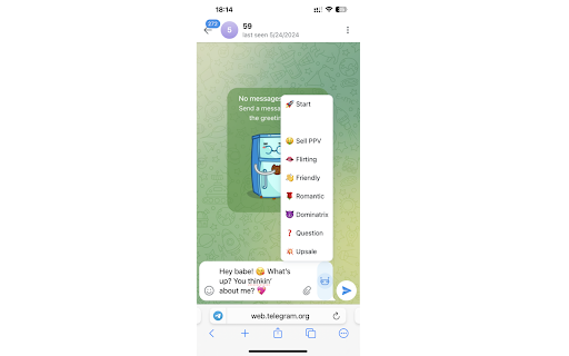 Message Master – AI texting generator  from Chrome web store to be run with OffiDocs Chromium online