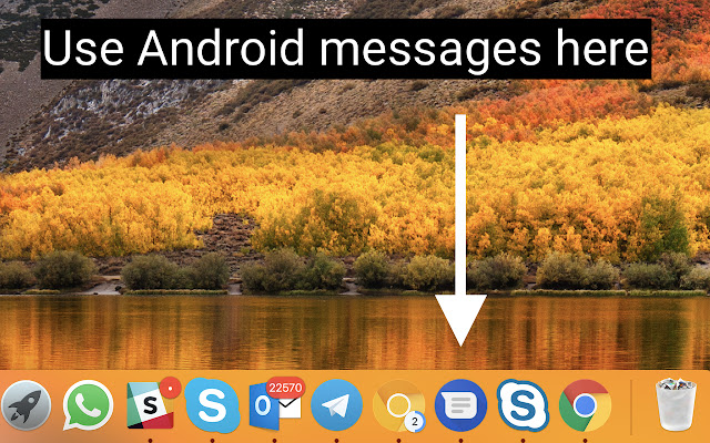 messages.android.com  from Chrome web store to be run with OffiDocs Chromium online