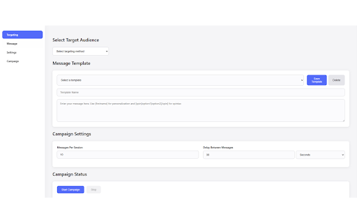 Messenger Connector | Bulk Message Sender for FB  from Chrome web store to be run with OffiDocs Chromium online