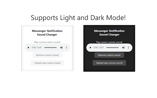 Messenger Notification Sound Changer  from Chrome web store to be run with OffiDocs Chromium online