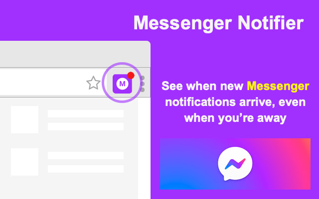 Messenger Notifier  from Chrome web store to be run with OffiDocs Chromium online