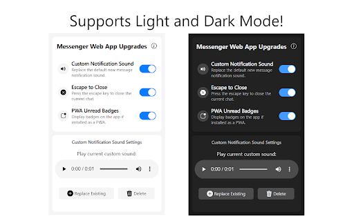 Messenger Web App Upgrades  from Chrome web store to be run with OffiDocs Chromium online