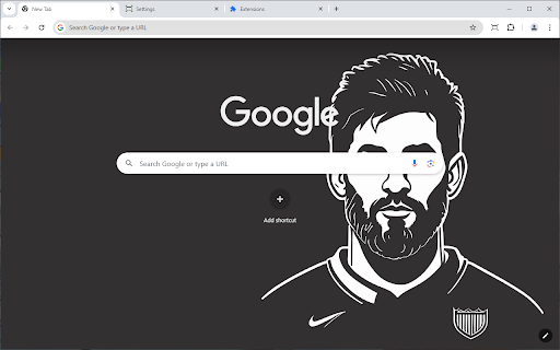 Messi Character  from Chrome web store to be run with OffiDocs Chromium online
